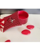 Bomboniera portaconfetti cappello laurea in ecopelle
